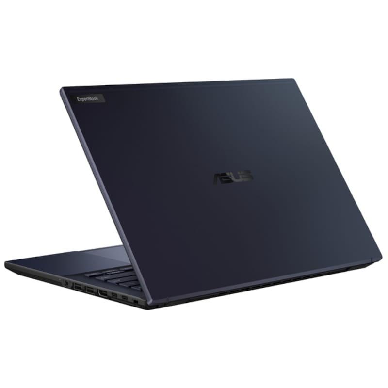 ASUS ExpertBook B3404CMA-Q50728X Intel Core Ultra 5 125H/16GB/512GB/W11Pro Negro Estrella - Ordenador Portátil 14 Vista trasera lado izquierdo