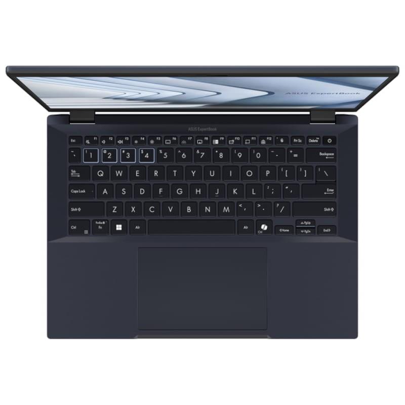 ASUS ExpertBook B3404CMA-Q50728X Intel Core Ultra 5 125H/16GB/512GB/W11Pro Negro Estrella - Ordenador Portátil 14 Vista superior con teclado