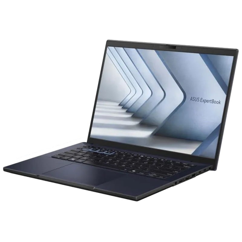 ASUS ExpertBook B3404CMA-Q50729X /Intel Core Ultra 7 155H /16GB /512GB /14 /W11 Pro Black Star - Portátil Frente lado esquerdo