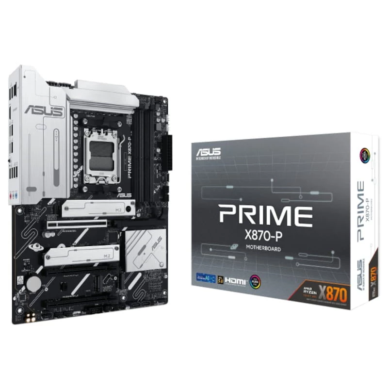 ASUS PRIME X870-P AMD X870 Zócalo AM5 ATX - Placa base