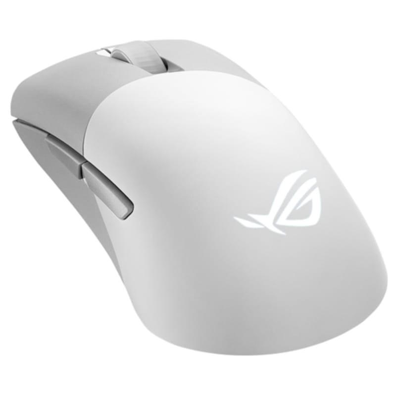 ASUS ROG Keris Wireless AimPoint Bluetooth Branco - Mouse para jogos - 36000 DPI Superior