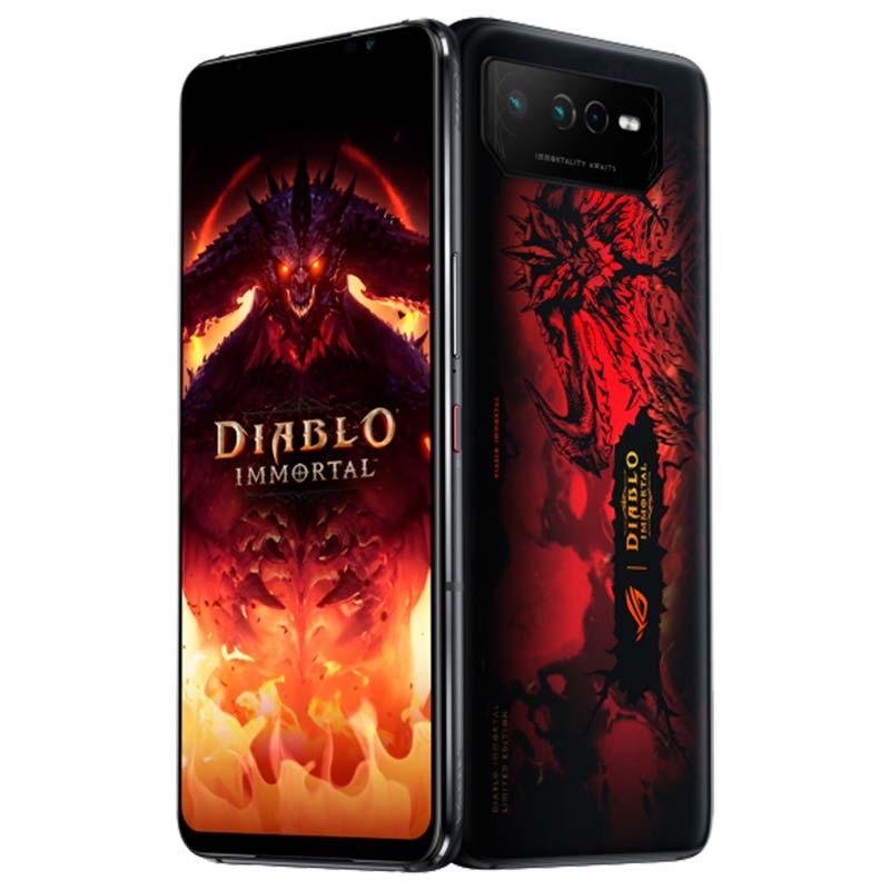 vista frontal y trasera del Teléfono móvil Asus ROG Phone 6 5G 16GB/512GB Edición Diablo Immortal