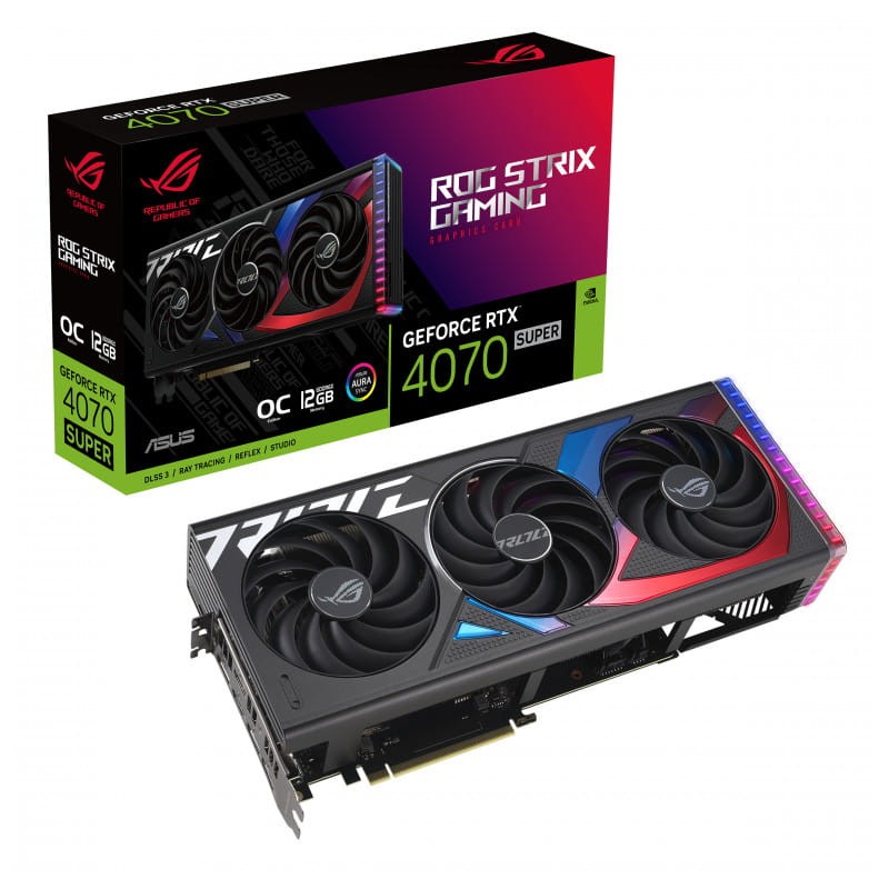 ASUS ROG STRIX RTX4070S SUPER 12 GB GDDR6X - Placa gráfica