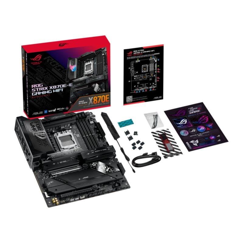 Contenido de la caja de la Placa base ASUS ROG STRIX X870E-E GAMING WIFI Zócalo AM5 ATX - Placa base