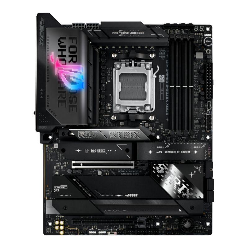 Vista frontal de la Placa base ASUS ROG STRIX X870E-E GAMING WIFI Zócalo AM5 ATX 