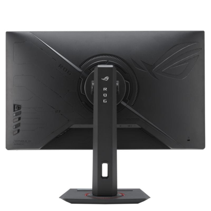 Vista traseira do monitor ASUS ROG Strix XG27ACS