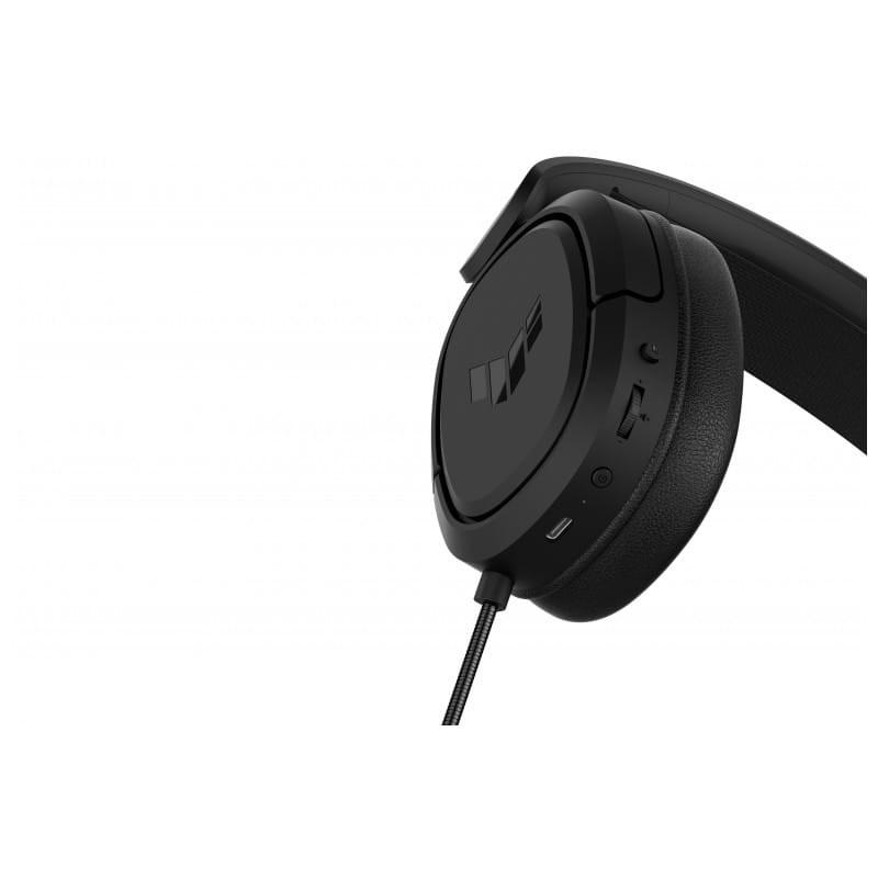 ASUS TUF Gaming H1 Negro - Auriculares Gaming, Diseño ligero