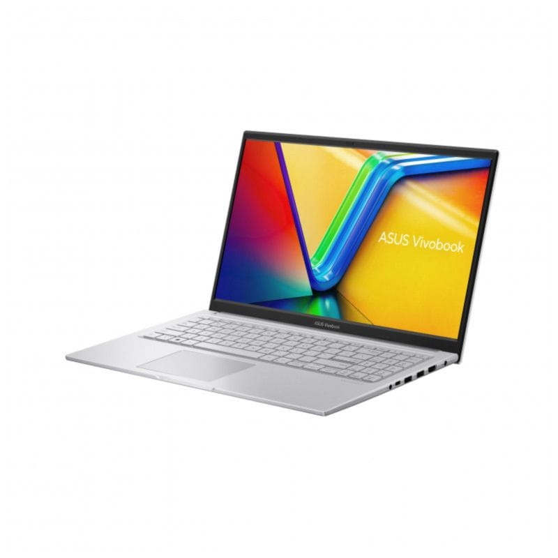 Perspectiva del ASUS VivoBook 15 F1504ZA-NJ710 i7-1255U/16GB/512GB SSD Plata abierto