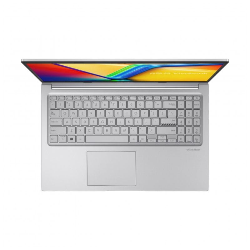 Vista cenital del ASUS VivoBook 15 F1504ZA-NJ710 i7-1255U/16GB/512GB SSD Plata