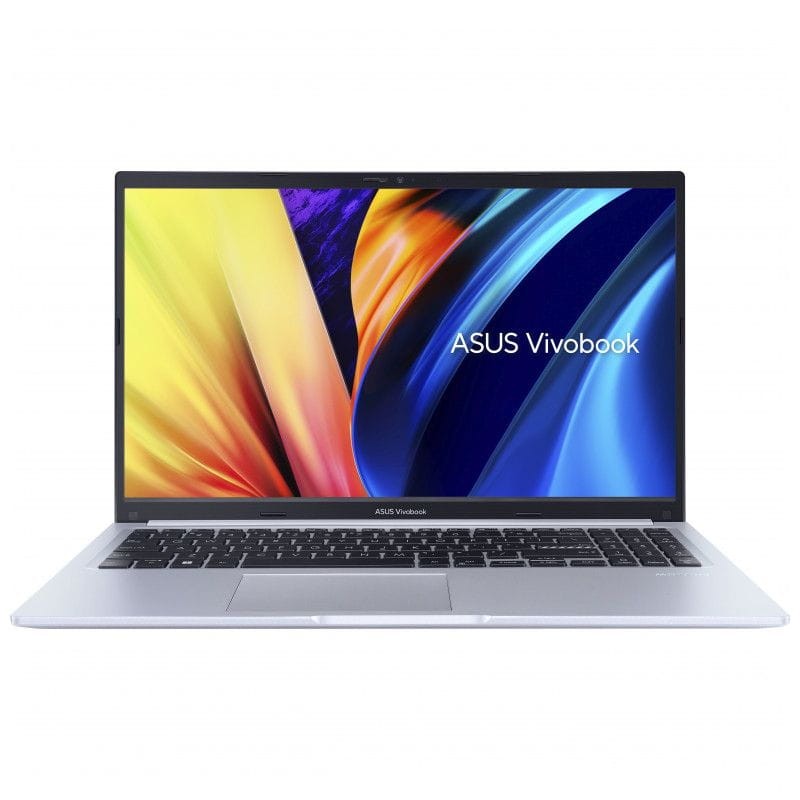 Vista semi frontal do portátil ASUS VivoBook 15 M1502YA-NJ147W 16GB/512GB Prata