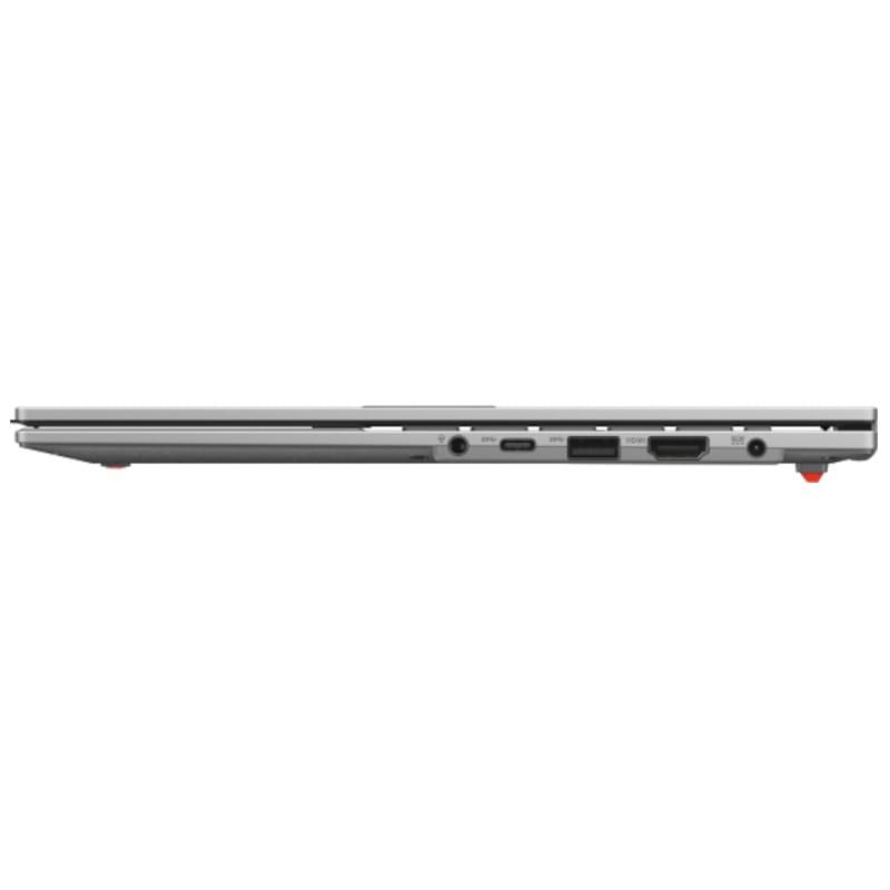 ASUS Vivobook Go E1504FA-NJ643W AMD Ryzen 5 7520U/16GB/512GB SSD/Win11Home Plata - Portátil 15.6 Vista lateral izquierda