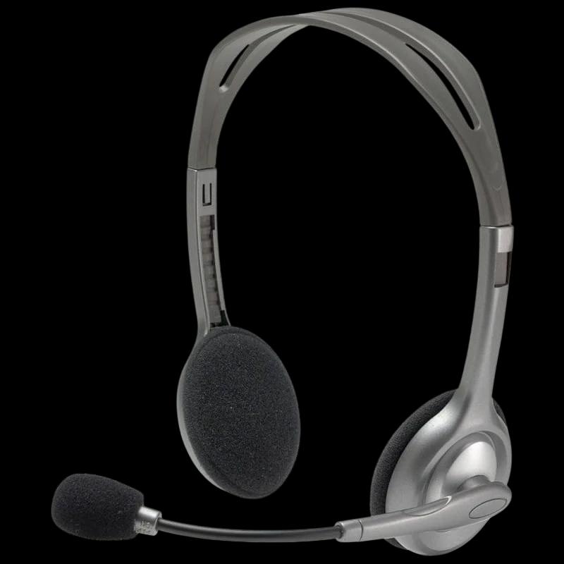 Casque Headband Logitech H110 Argent