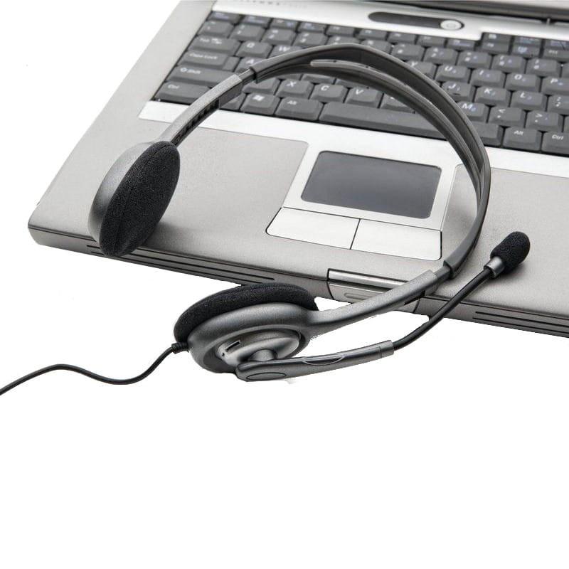 Auricular Diadema Logitech H111 Preto - Boa qualidade