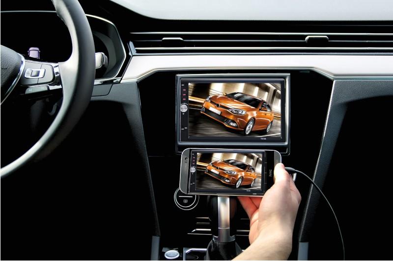 Autoradio 2 DIN Reako 7 7012B componentes coche