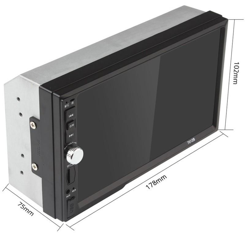 Autoradio 2 DIN Reako 7 7012B trasera