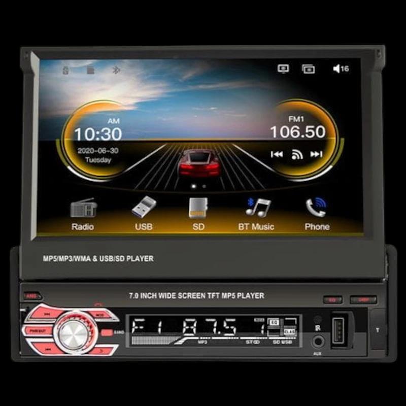 Autorradio 1 DIN SWM 9601C-S 7 pulgadas Bluetooth/Mirror Link/ Carplay/USB/Negro