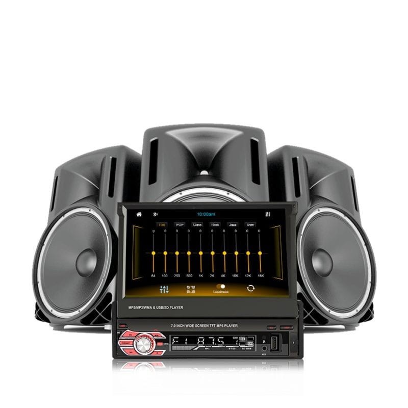 Sonido de Autorradio 1 DIN SWM 9601C-S Bluetooth/Mirror Link/ Carplay/USB/Negro