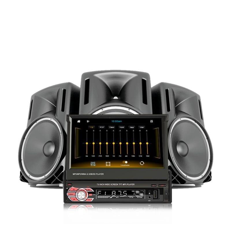 Sonido de Autorradio 1 DIN SWM 9601C-S Bluetooth/Mirror Link/ Carplay/USB/Negro