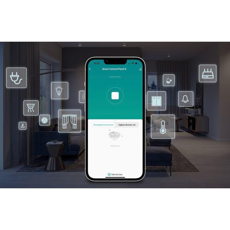 APP de Avatto T6E S Zigbee/Bluetooth Tuya Noir - Panneau de contrôle intelligent