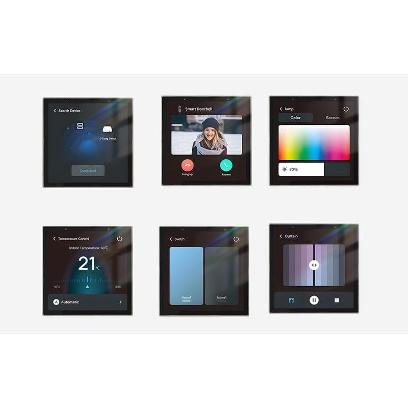 Haute qualité de Avatto T6E S Zigbee/Bluetooth Tuya Noir - Panneau de contrôle intelligent