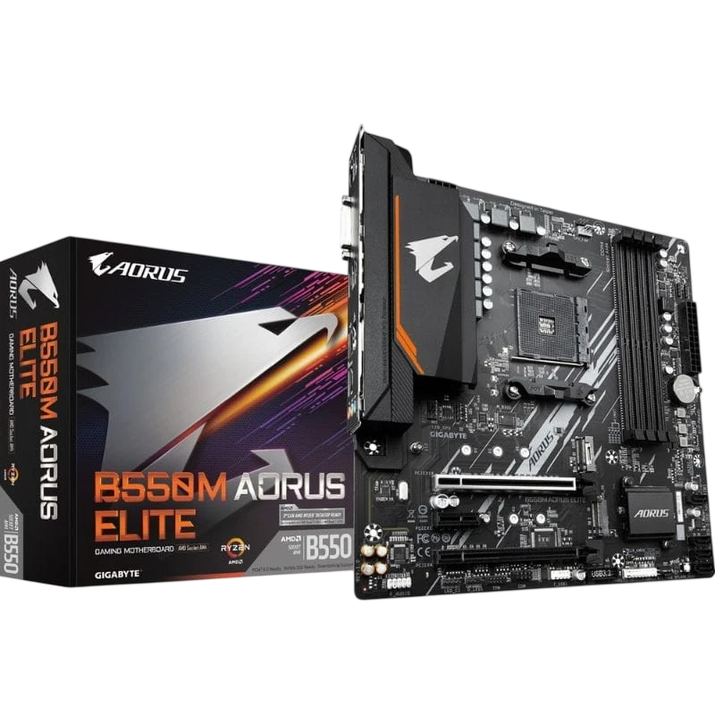 Gigabyte B550M AORUS ELITE AMD Zócalo AM4 128GB Micro ATX Negro - Placa base