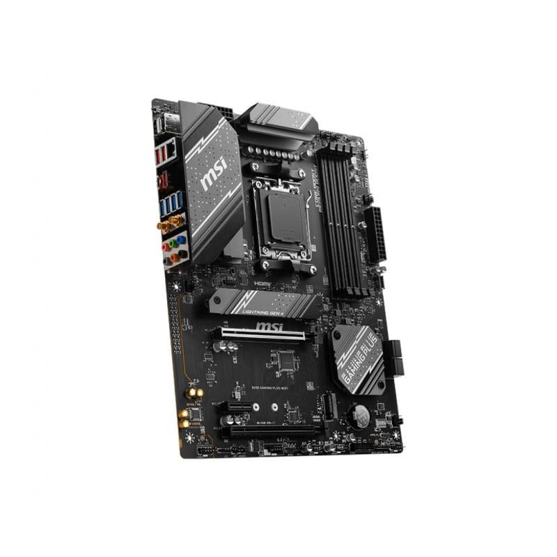 MSI B650 GAMING PLUS WIFI AMD Socket AM5 192GB ATX Black - Image latérale de la carte mère avec vue sur les connecteurs