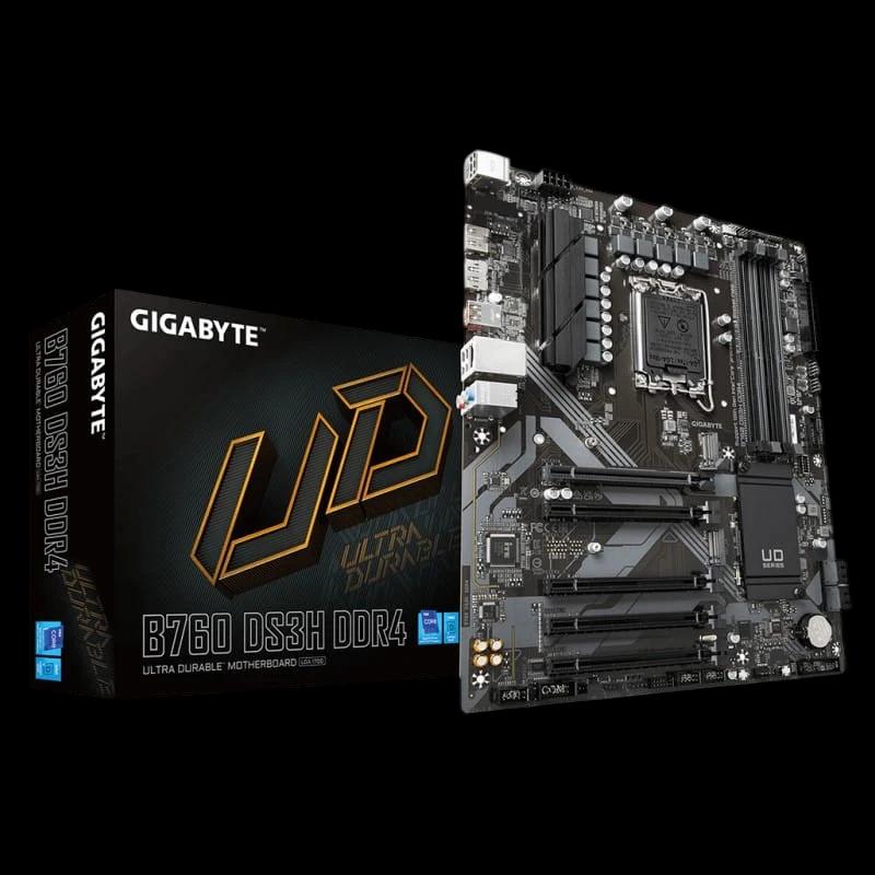 Gigabyte B760 DS3H DDR4 Express LGA 1700 ATX USB Tipo A e USB Tipo C - Placa-mãe