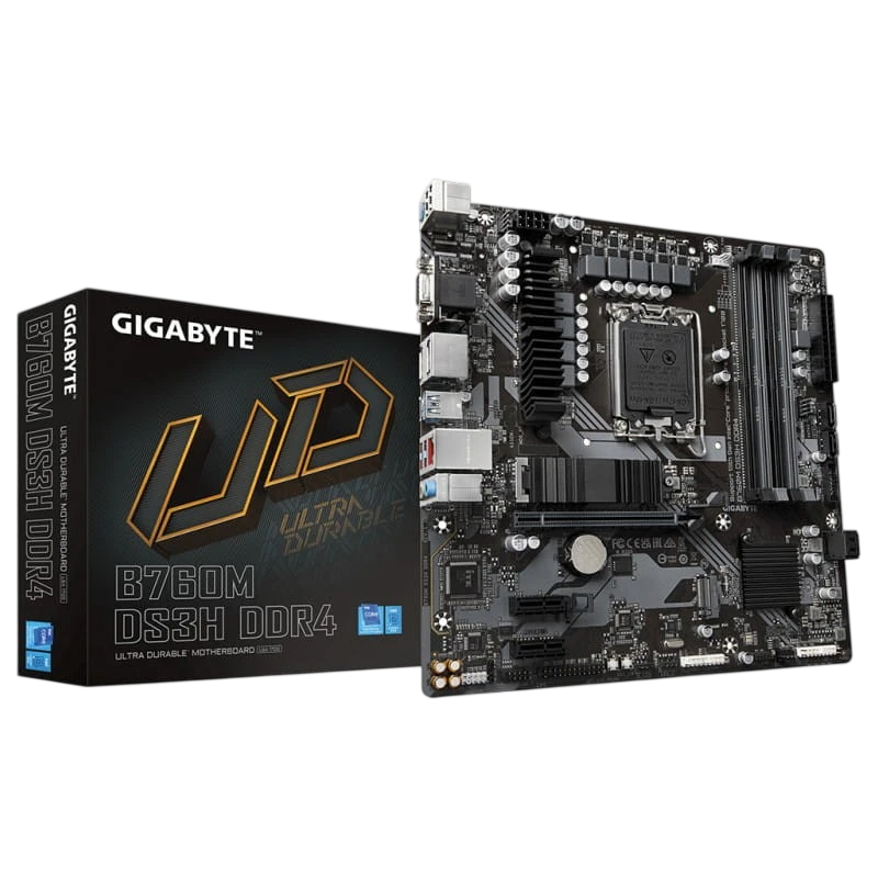 Gigabyte B760M DS3H DDR4 LGA 1700 micro ATX Ethernet 2.5 Gigabit – Placa Base