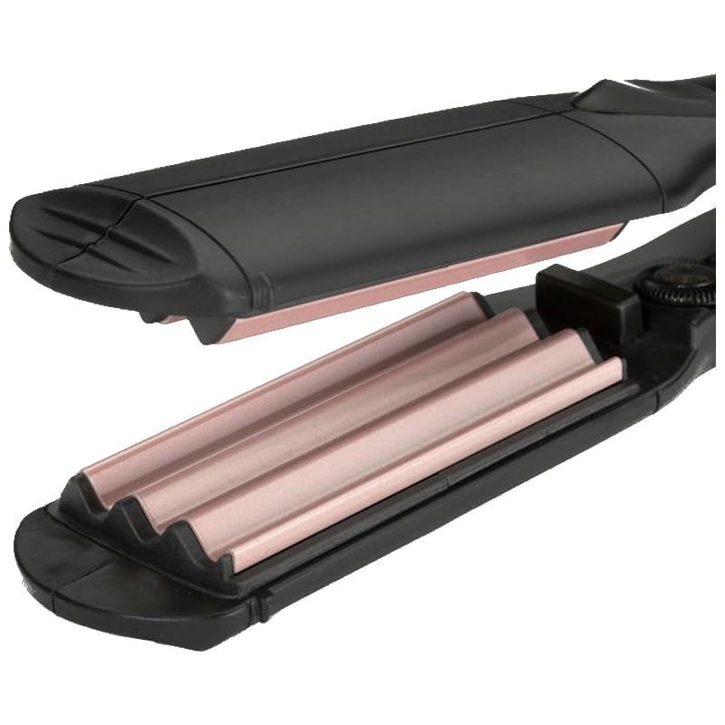 BaByliss The Crimper Fer à Lisser Noir/Rose Plaques Larges