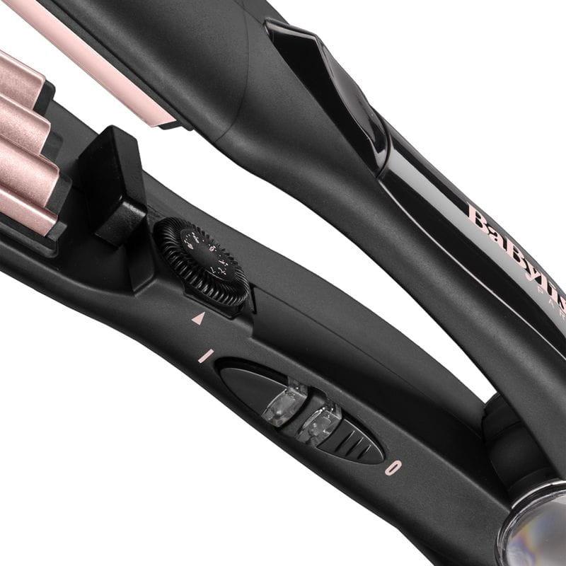 BaByliss The Crimper Fer à Lisser Noir/Rose 10 réglages de température