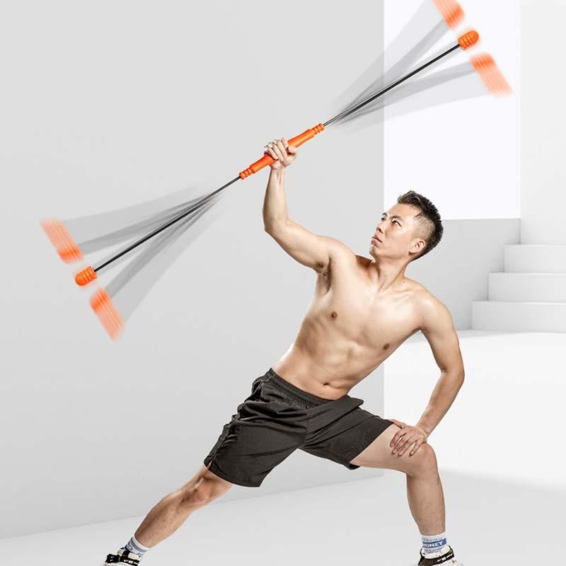 ejercicios de hombro con la Barra Flexible Xiaomi FED Flexi Bar Negro/Rojo