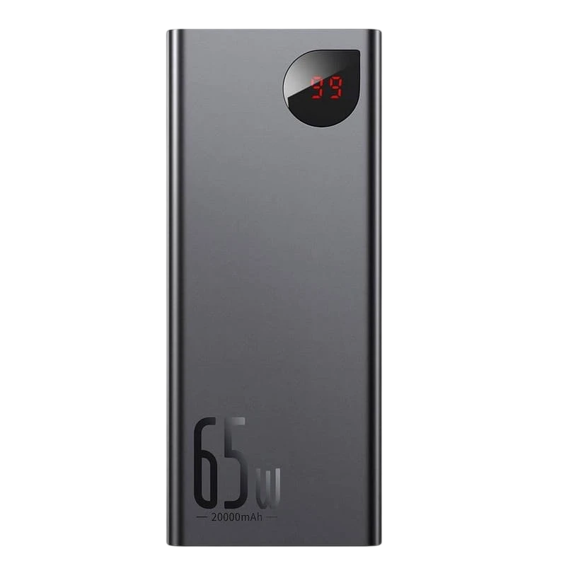 Baseus Adaman Power Bank 20000mAh 65W avec Écran Noir - Powerbank
