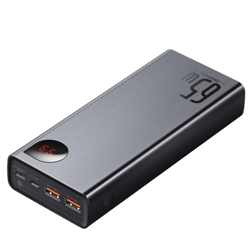 Baseus Adaman Power Bank 20000mAh 65W avec Écran Noir -  Power Bank- Grande qualité