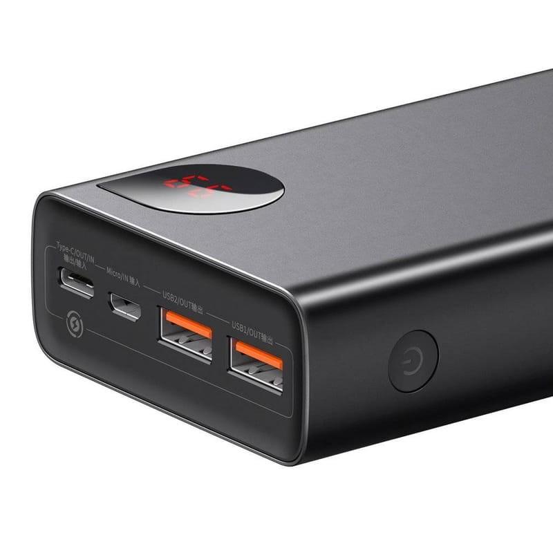 Baseus Adaman Power Bank 20000mAh 65W avec Écran Noir - Power Bank  - Interface