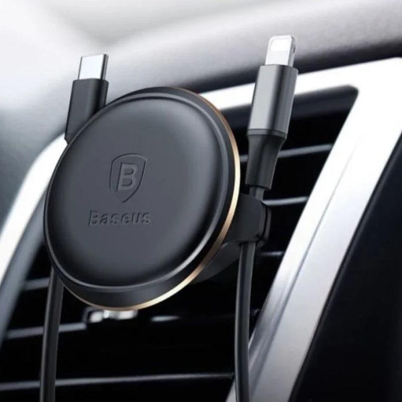 Baseus Air Vent Gold OS - Soporte magnético  - Colocación en rejilla  imagen real