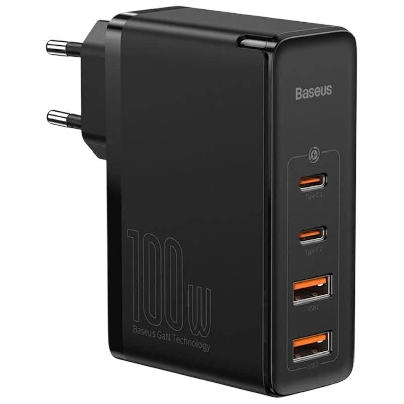 Baseus Cargador GaN2 Pro 100W 2xUSB-C+2xUSB
