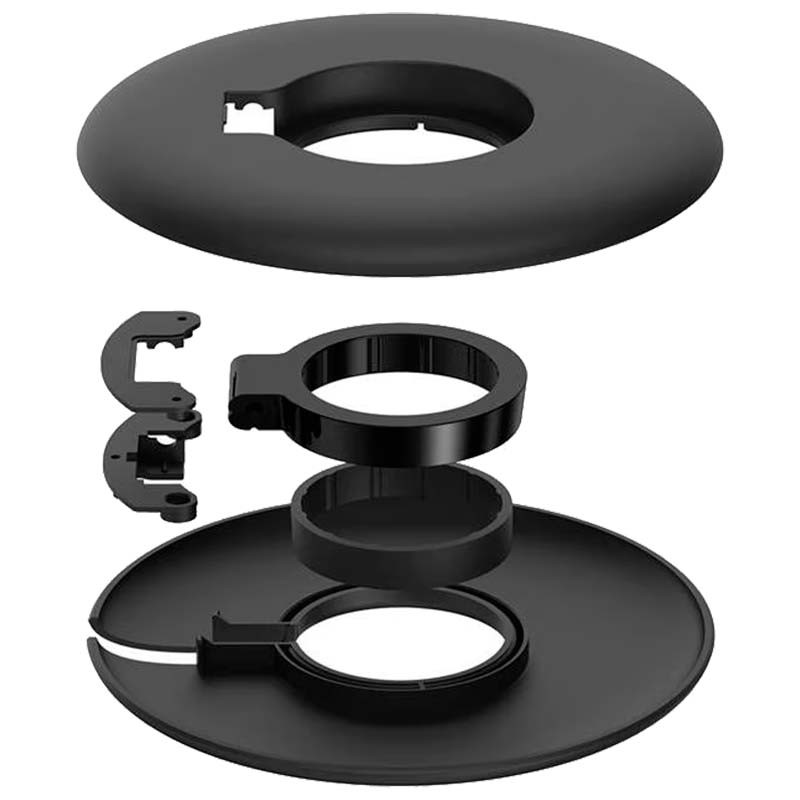 Baseus Enrolador + Suporte para Carregador de Apple Watch Preto - componentes