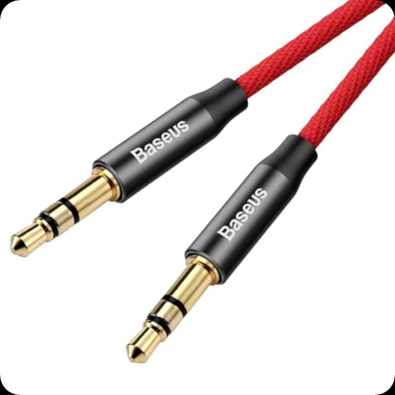 Baseus Yiven Adaptador Cable Mini Jack 3.5mm Macho a Mini Jack 3.5mm Macho 1.5M Negro