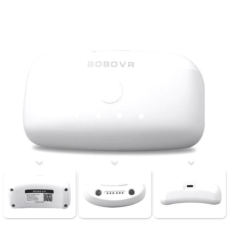 Frontal de Bateria BOBOVR B2 para Oculus Quest 2 5200 mAh Branca - Acessório para óculos VR