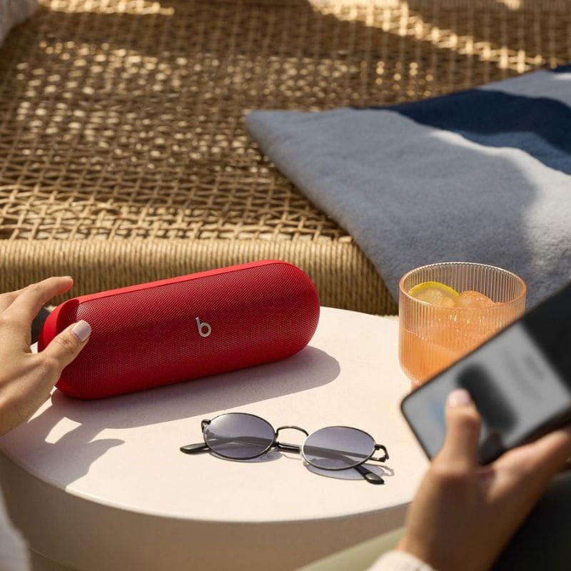 Beats Pill Fire Red - Haut-parleur d'image de table Bluetooth