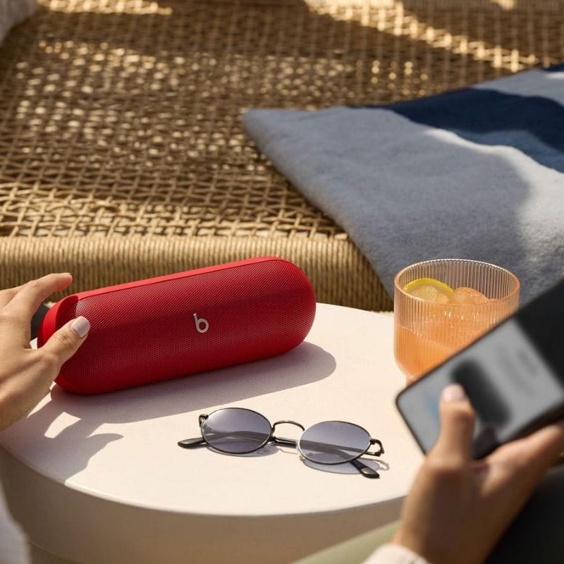 Beats Pill Fire Red - Haut-parleur d'image de table Bluetooth