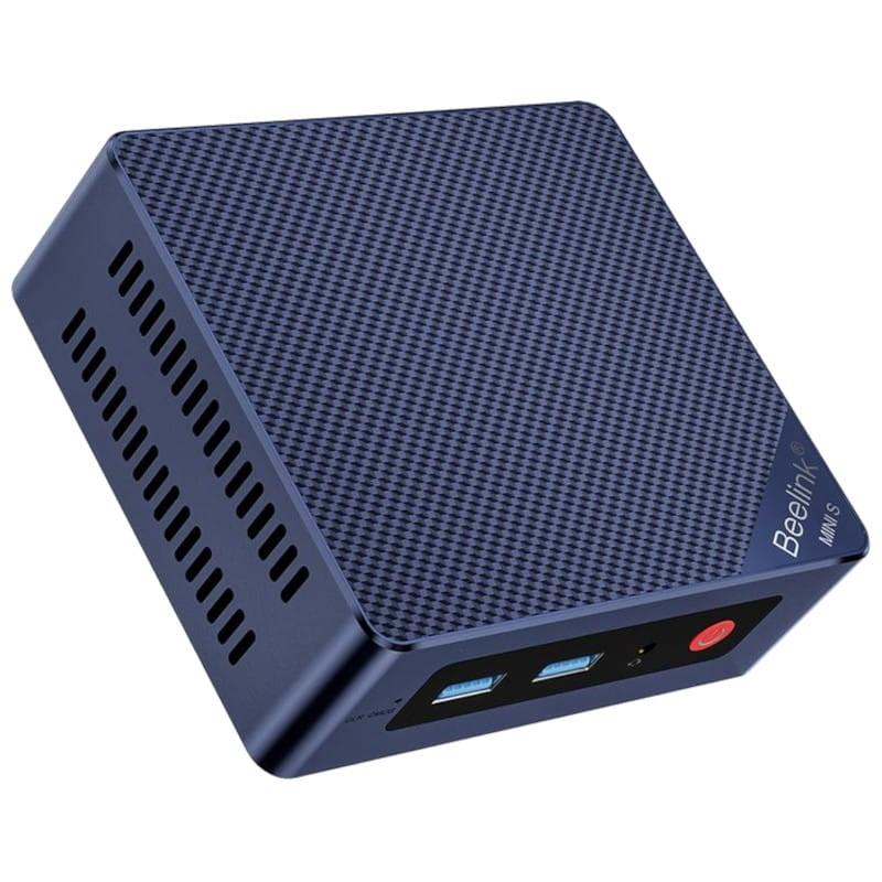 Material robusto de Beelink Mini S12 Intel N95/8GB/256GB/M.2 PCIe X1 Azul - Mini PC