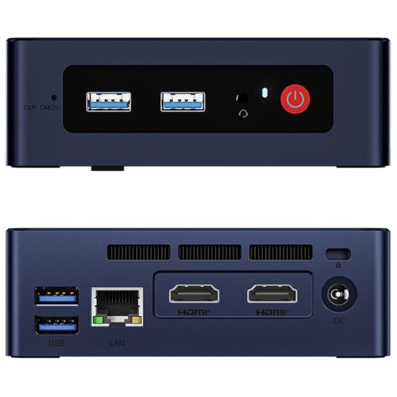 Lados de Beelink Mini S12 Pro Intel N100/16GB/500GB/M.2 PCIe X1 Azul - Mini PC