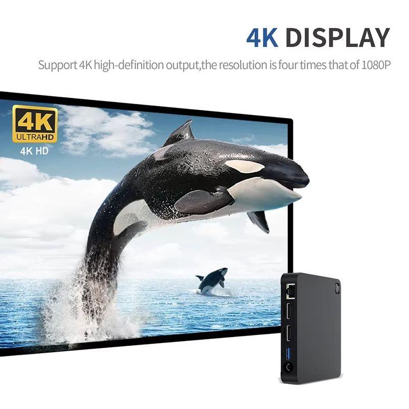 Résolution jusqu'à 8K de Beelink T5 Intel N4020/ 4Go/64Go SSD/Windows Noir - Mini PC