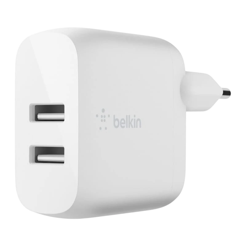Belkin USB-A 24W Blanco - Cargador Dual