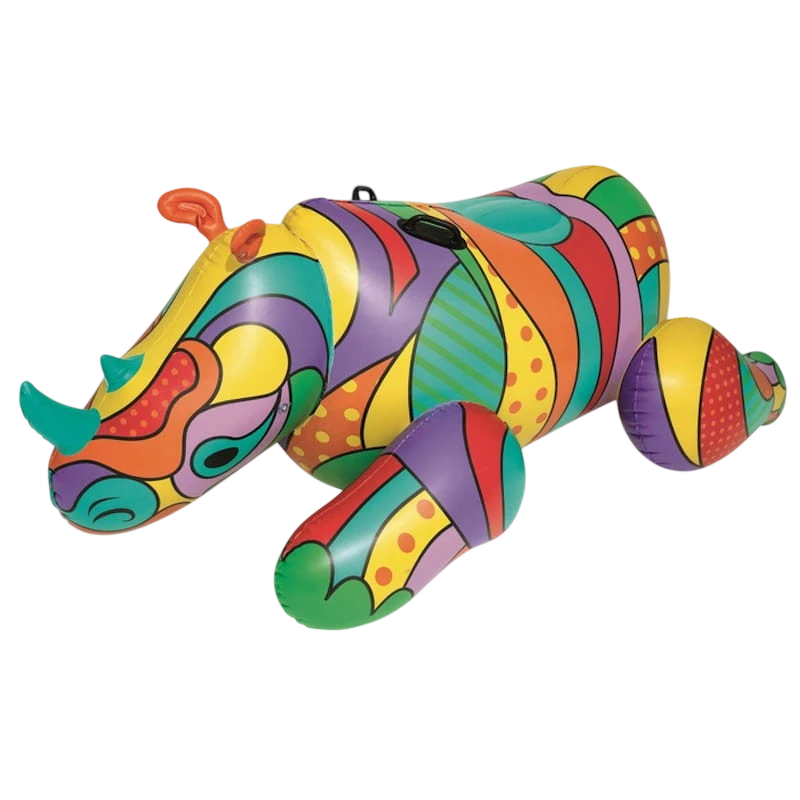 Flotador Vinilo Adulto Rinoceronte Arte Bestway 41116