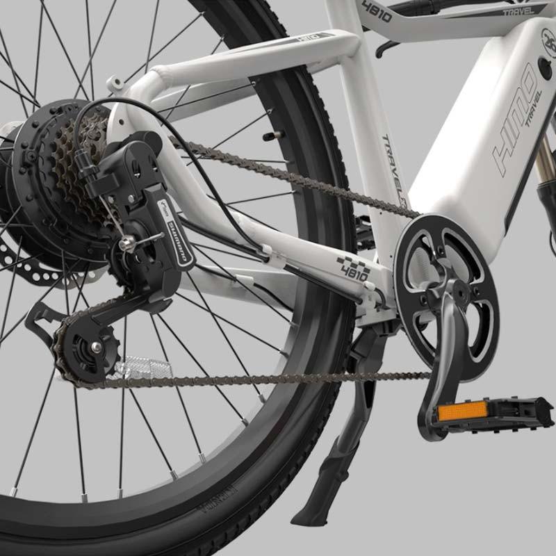 Bicicleta Elétrica MTB Xiaomi HIMO C26 Branco - Pedal