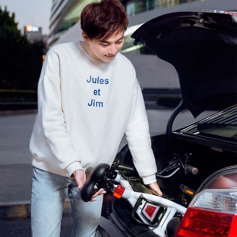 Xiaomi HIMO V1 Plus Electric Foldable Bicycle White replié