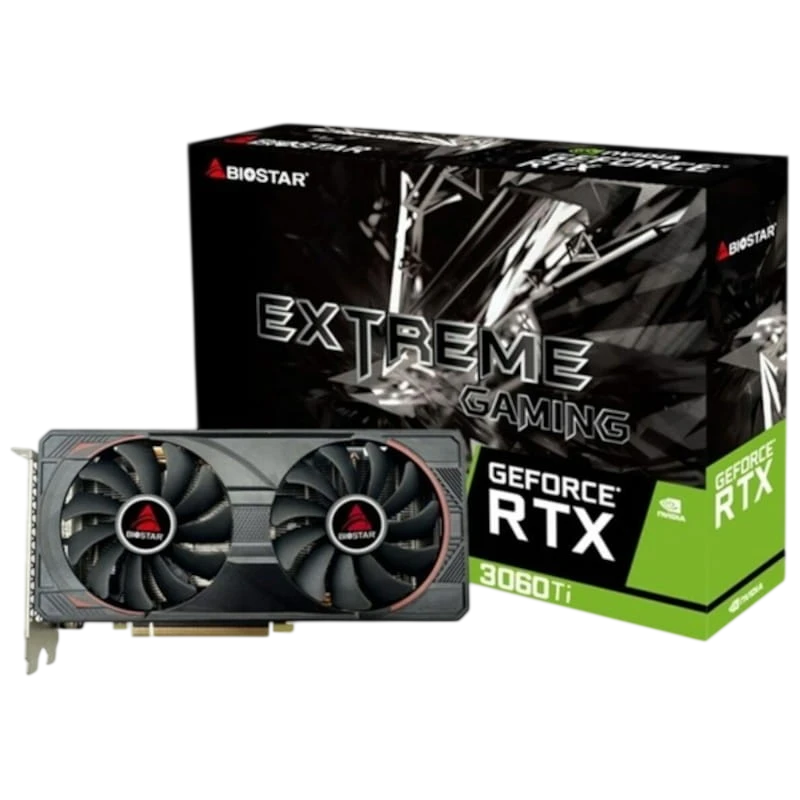 BIOSTAR GeForce RTX 3060 Ti 8GB Tarjeta gráfica