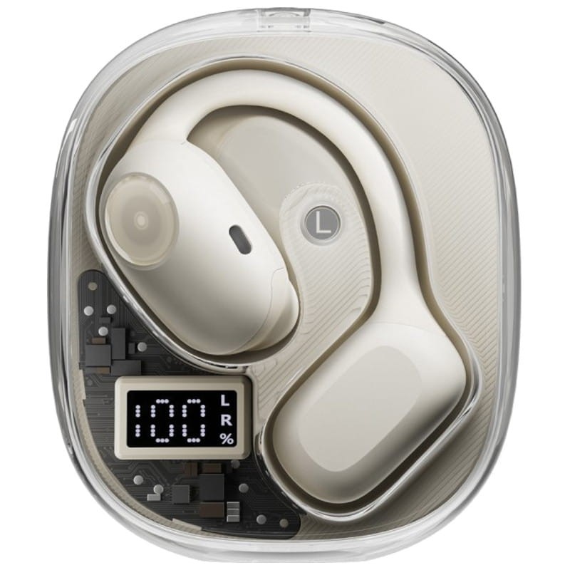 Blackview AirBuds 100 Blanc - Voir les écouteurs avec boîtier latéral avant